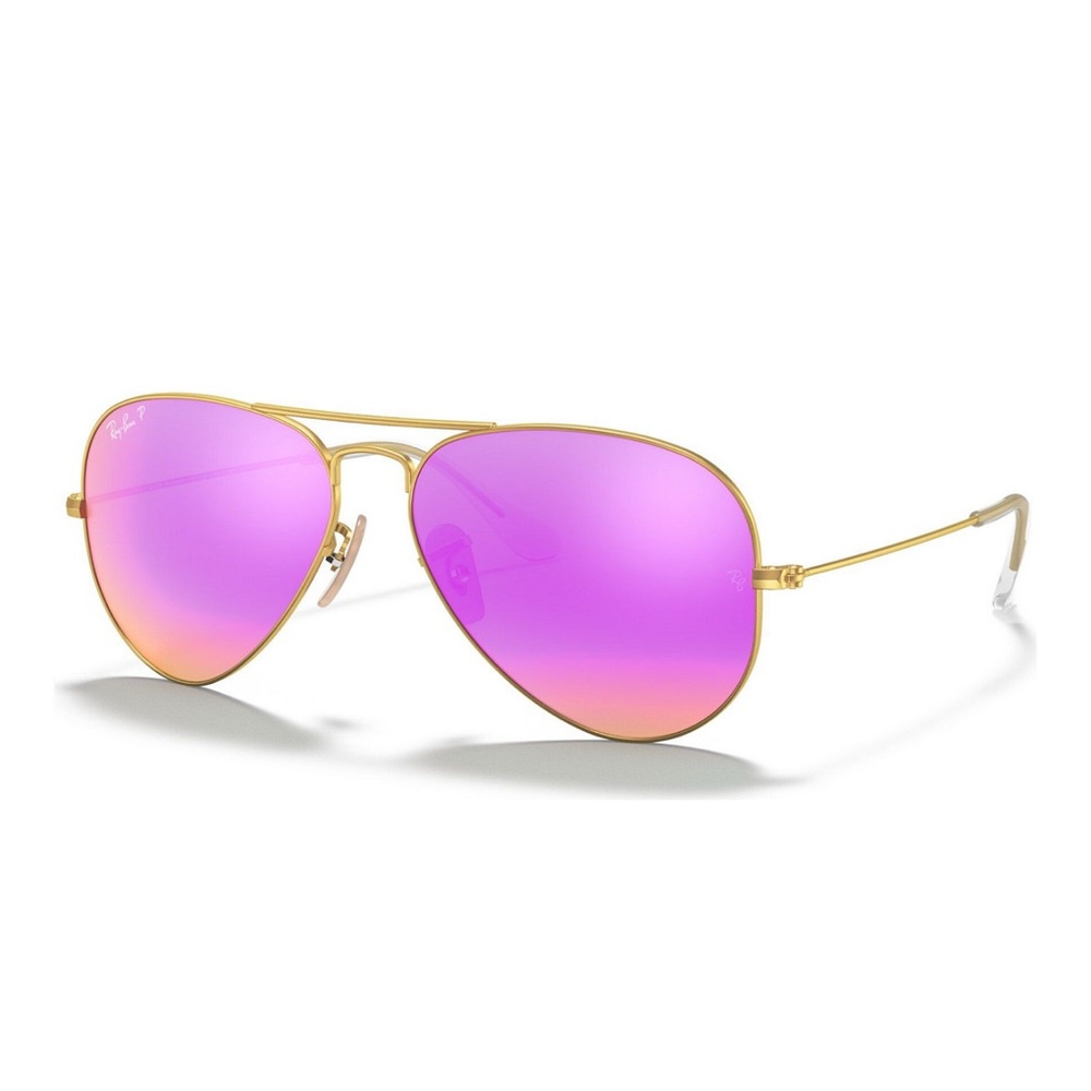 Ray-Ban Mirrored Aviator Sunglasses RB3025 Polarized